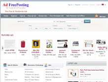 Tablet Screenshot of adfreeposting.com